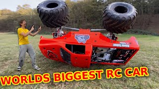 Worlds Biggest RC Car Backflip FAIL