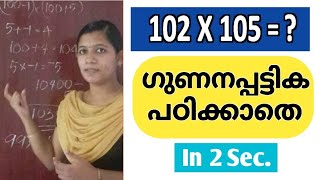 Easy tricks for Multiplication -3/ഗുണന പട്ടിക പഠിക്കാതെ ഗുണിക്കാൻ Simple Tricks Part-3 |Smart Maths|