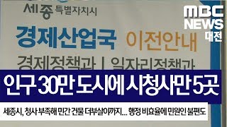 [대전MBC뉴스]인구 30만 도시에 시청사만 5곳