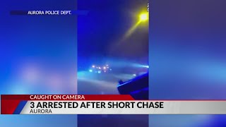 Burglary suspects arrested after short chase in Aurora