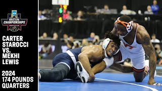 Carter Starocci v. Mekhi Lewis: 2024 NCAA wrestling quarterfinal (174 pounds)