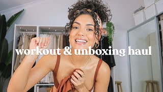 Upper body workout, unboxing haul! LOCKDOWN VLOG