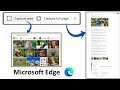 How to Capture Full Web Page Screenshot Using Microsoft Edge