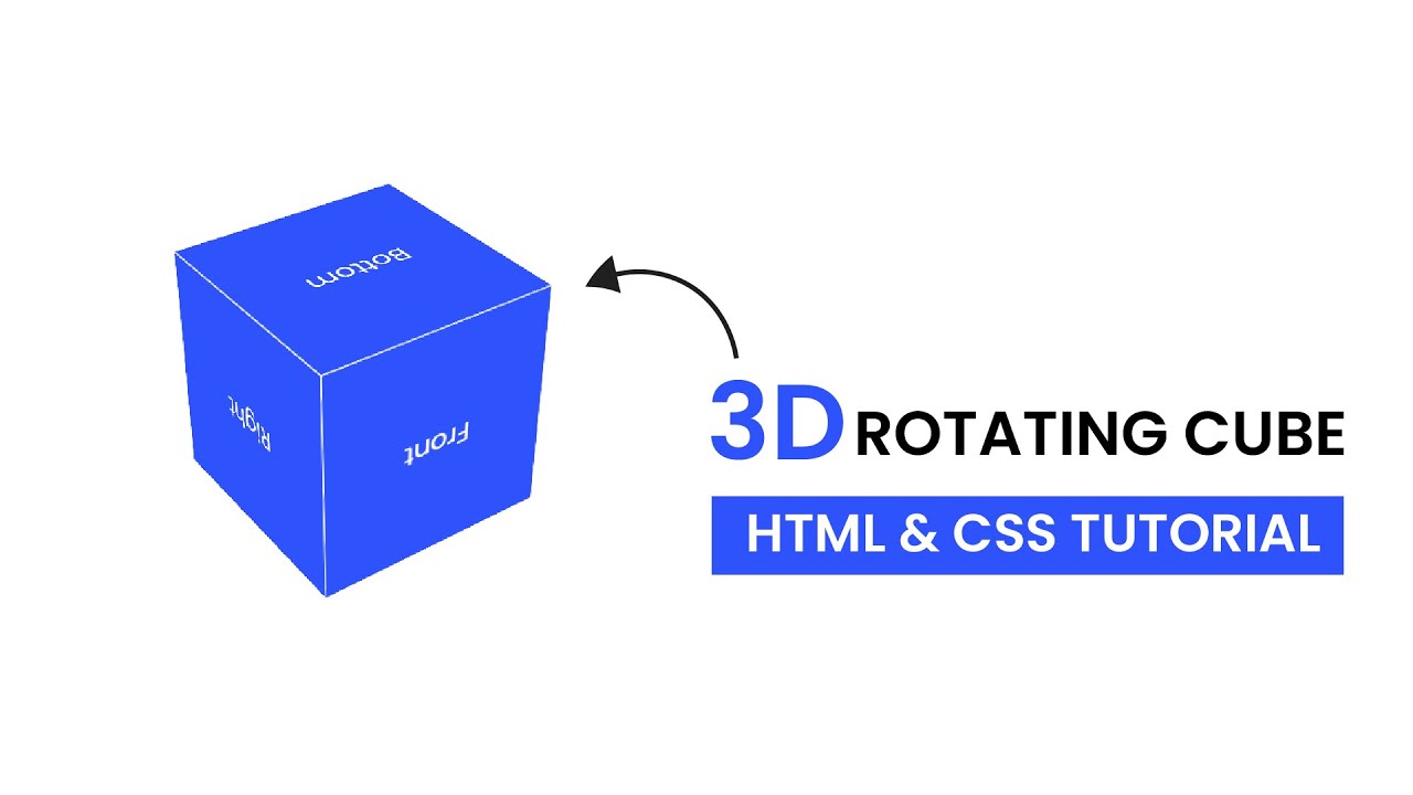 3d Rotating Cube Html Css Youtube