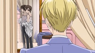 Tamaki finding out that Haruhi is a girl | Ouran high school host club episode 1