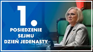 1. posiedzenie Sejmu - dzień jedenasty, 19 grudnia 2023 r.