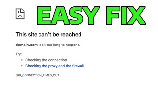 How To Fix NET ERR_CONNECTION_TIMED_OUT Error in Windows
