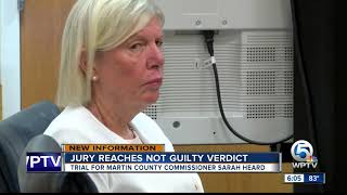 Martin County Commissioner Sarah Heard found not guilty in public-records trial