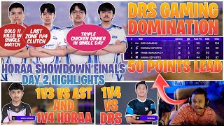 DRS GAMING DOMINATING HORAA SHOWDOWN FINALS 🔥❤️ WRAITH 1V4 HORAA, VENOM 1V4 DRS 🤯 CR7 HORAA REACTION