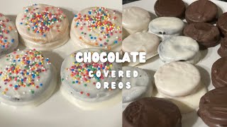 CHOCOLATE-COVERED OREOS: THE EASIEST RECIPE! #recipes #chocolate