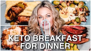 KETO BREAKFAST FOR DINNER IDEAS | EASY KETO RECIPES | Suz and The Crew