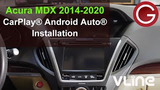 Acura MDX 2014 - 2020 VLine Android Navigation and Infotainment System install CarPlay Android Auto