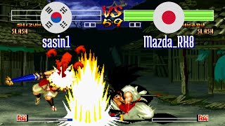 FT5 @samsho4: sasin1 (KR) vs Mazda_RX8 (JP) [Samurai Shodown IV Fightcade] Feb 7