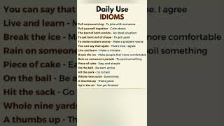 Top 10 Phrases \u0026 Idioms in English #shorts #idioms #phrases