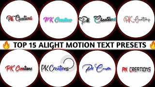 Elevate your Alight Motion game with the Best  Text Animation Presets