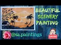 Beautiful scenery painting by @sa.paintings ll #beautifulscenery