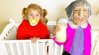 Five Kids Strange Nanny Song Nursery Rhymes & Children's Song