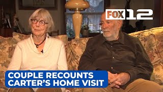 ‘Like having an old friend come in’: Portland couple recounts President Carter’s home visit