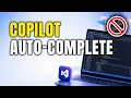 How To Turn Off Copilot Autocomplete In Visual Studio