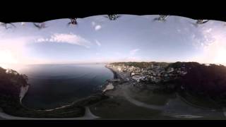 ドローンからの空撮360度4K映像(VRider) /Kamakura, Kanagawa, Japan/Drone