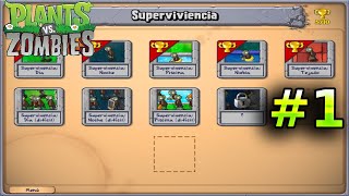 Plants VS Zombies Supervivencia #1