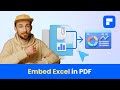 Embed Excel File in PDF - 2 simple ways