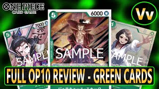 One Piece TCG: Full OP10 Set Review - Analyzing All of the Green Cards Coming out in Set 10