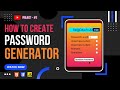 How to create a Password Generator Using JavaScript          #html #css #javascript #webdevelopment