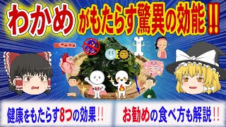 わかめは自然の恵みが詰まった健康の宝庫‼わかめがもたらす驚異の健康効果や注意点、目的別お勧めの食べ方などを解説‼【ゆっくり解説】