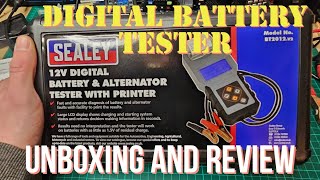 Sealey BT2012.v2 Digital Battery Tester - Unboxing and Review