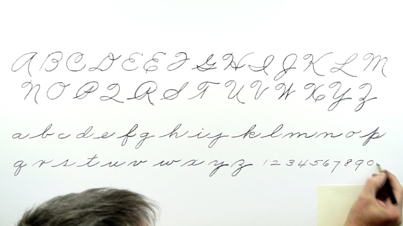 Handwriting Tutorial Cursive Youtube