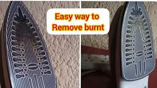 Easy way to clean burnt iron plate at home/ Guhanagura ipasi byoroshye