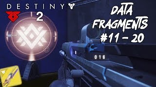 Destiny 2 Warmind Data Memory Fragments Locations #11 - #20 (Glacial Drift, Braytech Futurescape))