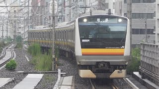 E233系8000番台N6編成 東京入場回送 恵比寿駅通過