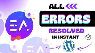 ALL Essential Addons for Elementor Plugin errors fixed in 1 single video WordPress Plugin Errors