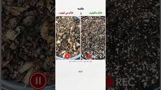 تشخیص خاک باکیفیت و بی‌کیفیت 👇😯 #خاک #گیاهان_آپارتمانی #گیاه #plants #soil