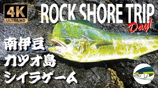 ロックショア 南伊豆 カツオ島 シイラゲーム 重五郎屋 ROCK SHORE TRIP Day1【4K】