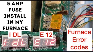 ★★★★★ 1 DL (I DL) and E 12 Furnace Error Code Fix - Thermostat is Dead, AC and Heat Pump Won't Run