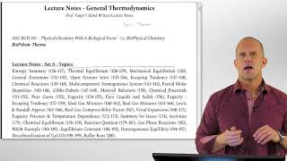 Thermodynamic Lecture Notes Set #3