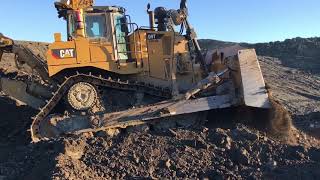 Two Caterpillar D9T Bulldozers