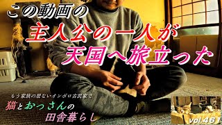 天国へ旅立ちました／もう家族の居ないおんぼろ古民家で、二匹の猫と田舎一人暮らしの日常vlog。群馬県邑楽町。【フカセン 第461話】