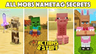All Nametag Secrets & Easter Eggs in Minecraft – Stuff Pack in Action!