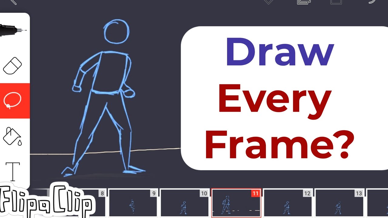 Flipaclip Tutorial | Animate Smoothly - Do You Need To Draw Every Frame ...