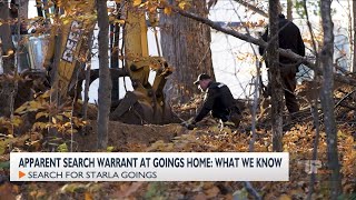 Months after disappearance, police digging at home where Starla Goings was last seen