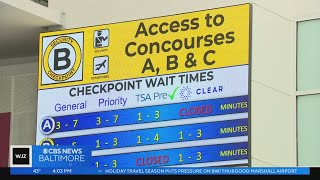 Holiday travel season puts pressure on BWI Thurgood Marshall Airport