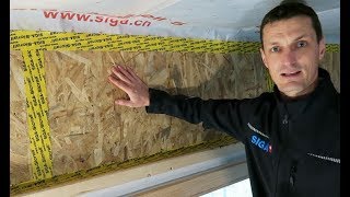 Pare vapeur sur mur de bois  - SIGA Sicrall 60