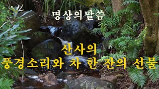 (명상의말씀)산사의 풍경소리와 차 한잔의 선물(word of meditation)The sound of the mountains and the gift of a cup of tea