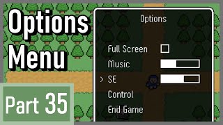 Options Menu - How to Make a 2D Game in Java #35