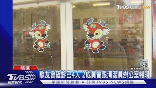 歌友會確診已4人 2成員曾跟清潔員辦公室暢聊｜TVBS新聞