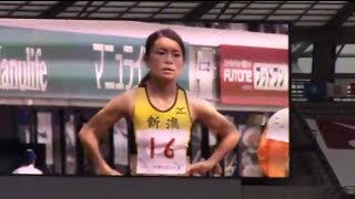 2013東京国体　陸上成年女子400mハードル 予選第1組 (久保倉選手登場）